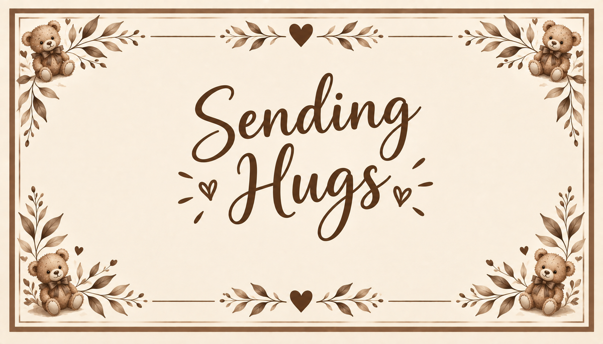 Bear Hug In a box, Get well soon, Thinking of you