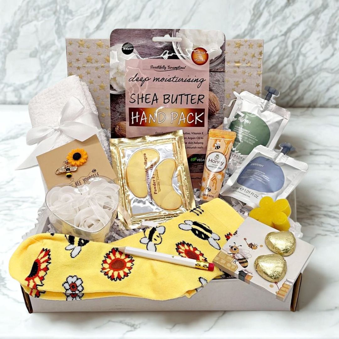 Sunflower & Bee Birthday Hamper for lady