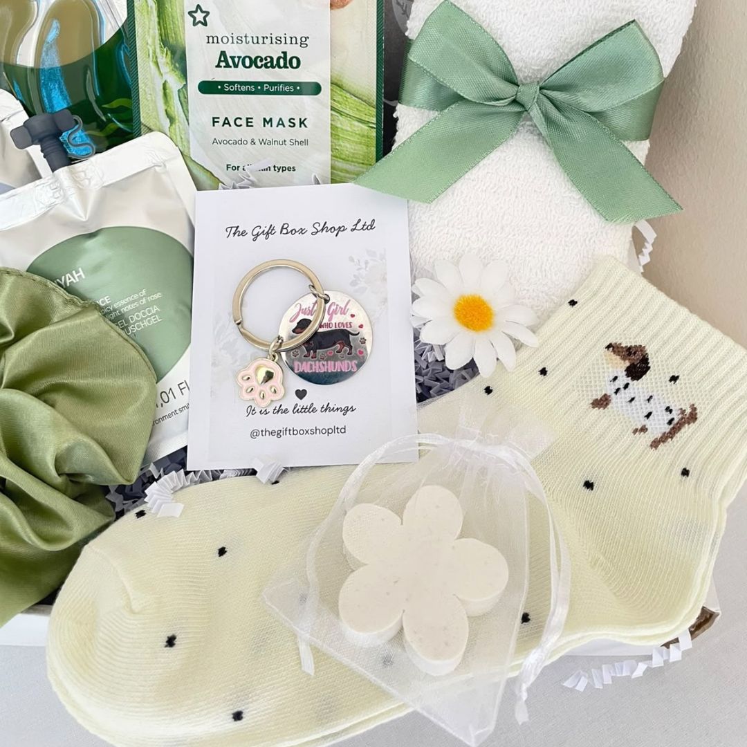 Dachshund Dog lover self care gift Box for her