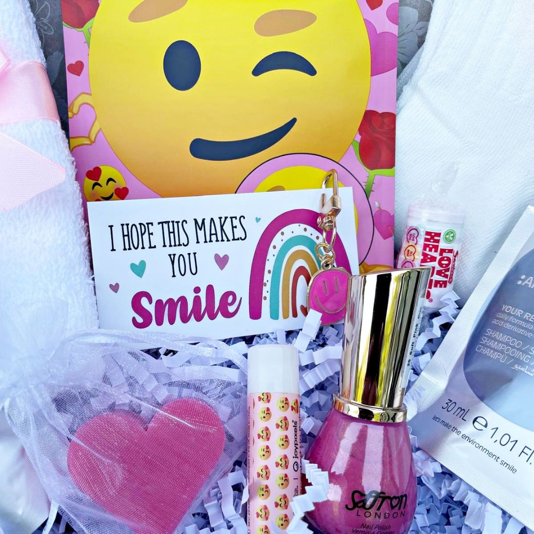 Emoji Teenage Girls Birthday Christmas Pamper Hamper for Self Care