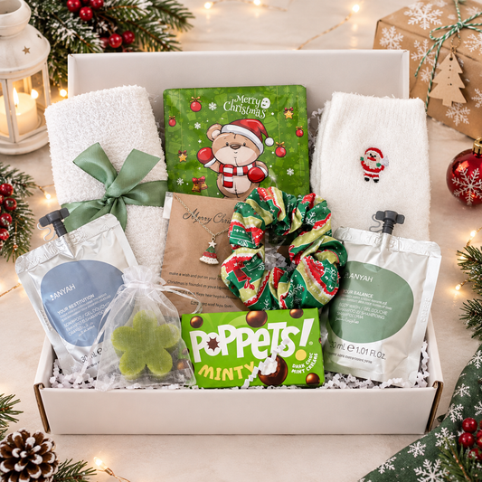 Green Christmas Pamper Hamper Teenage Girl Self Care Box