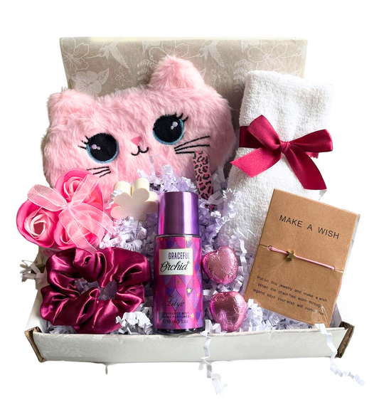 Pink Cat Tween Girls Gifts Box Cat Lover
